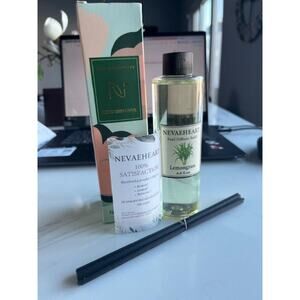 LEMONGRASS Reed Diffuser Set 6.8oz W/Sticks, Home Fragrance, Aromatherapy Refill